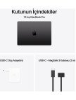 Apple MacBook Pro M4 Pro 24GB 512GB SSD macOS 14" Taşınabilir Bilgisayar Uzay Siyahı MX2H3TU/A