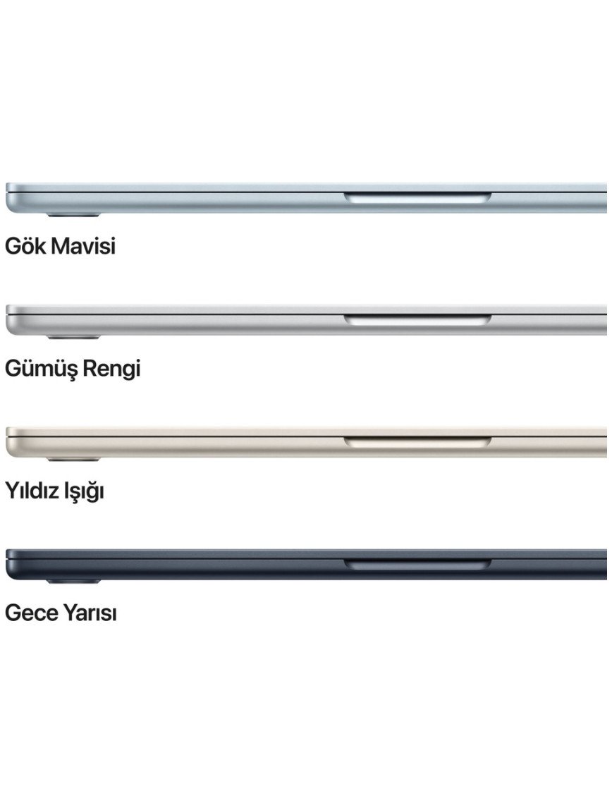 Apple MacBook Air M4 24GB 512GB SSD macOS 13" Taşınabilir Bilgisayar Yıldız Işığı MC6A4TU/A
