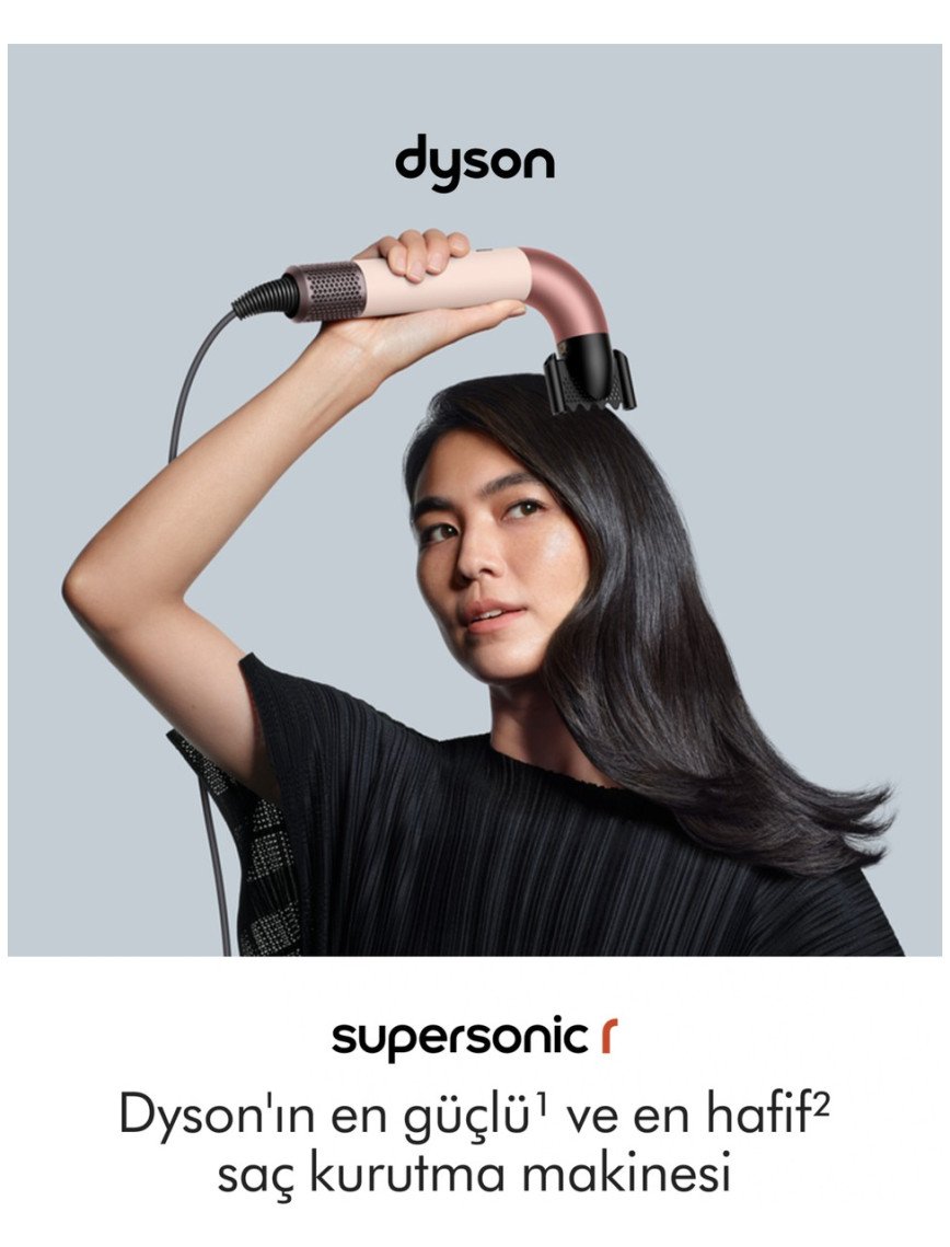 Dyson Supersonic R™ Saç Kurutma Makinesi Düz+Dalgalı (Ceramic Pink)
