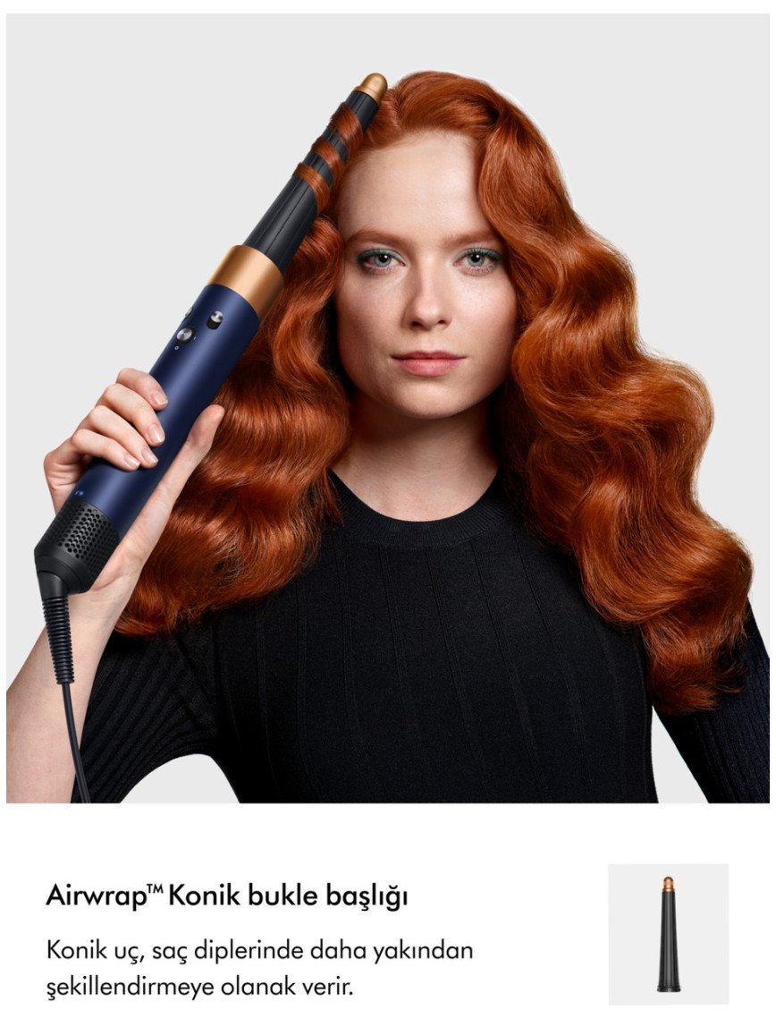 Dyson Airwrap I.d.™ Saç Şekillendirme ve Kurutma Seti (Prusya Mavisi/parlak Bakır)